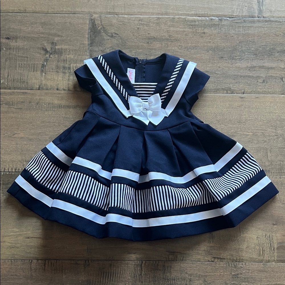 Jessica Ann Nautical Sailor Dress size 12m